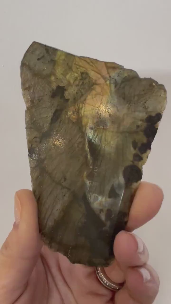 Labradorite Crystal Slab