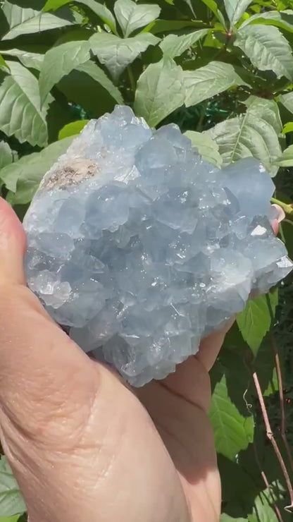 Excellent Color! Sky Blue Celestite (Celestine)  Crystal
