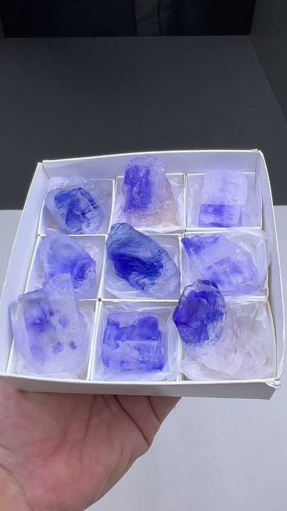 Blue Halite Crystal Lot