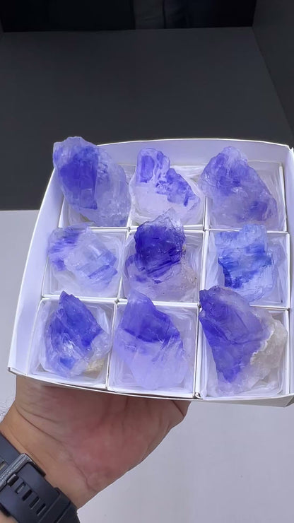 Blue Halite Crystal Lot