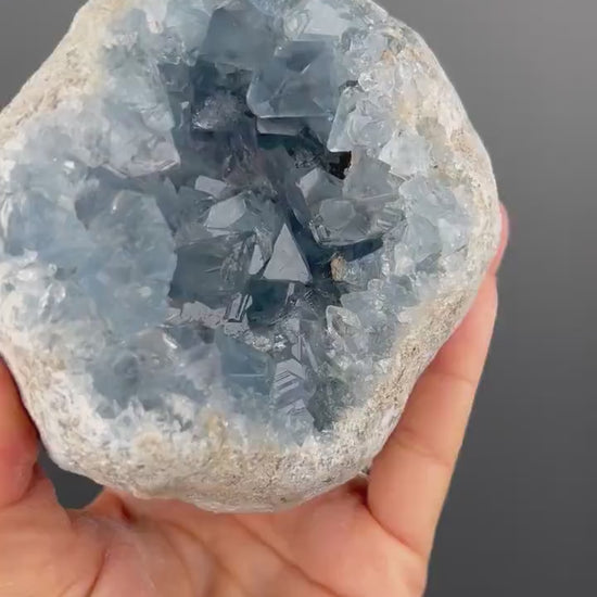 Excellent Color! Sky Blue Celestite (Celestine)  Crystal