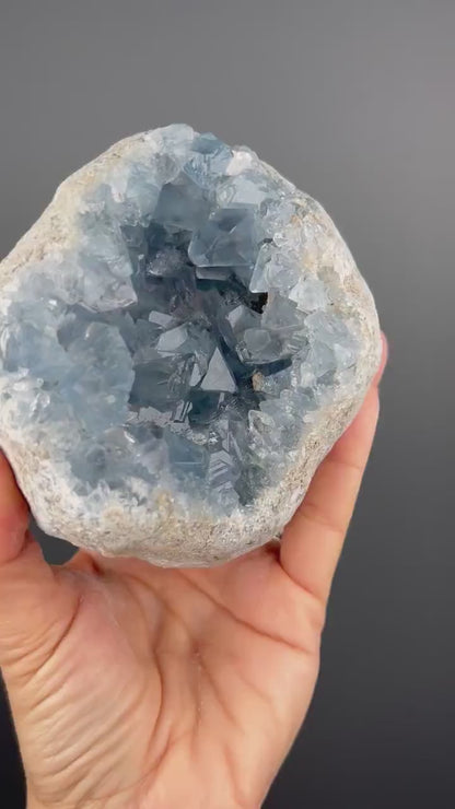 Excellent Color! Sky Blue Celestite (Celestine)  Crystal