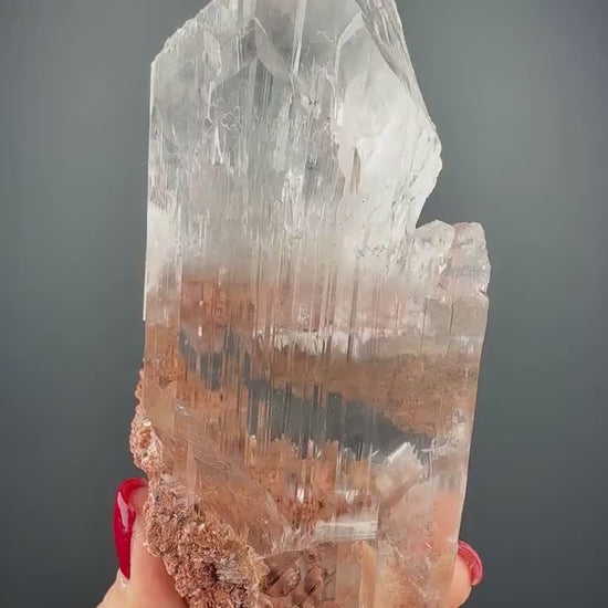 Amazing Piece! Doubly terminated Selenite Crystal from Naica,Mexico