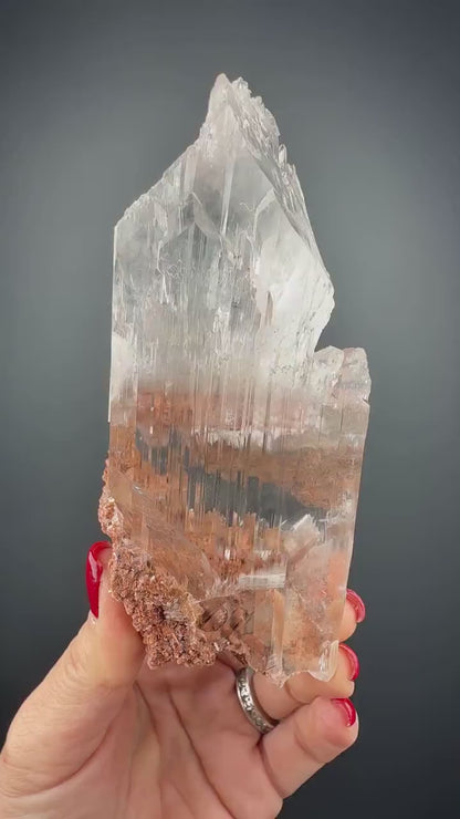 Amazing Piece! Doubly terminated Selenite Crystal from Naica,Mexico