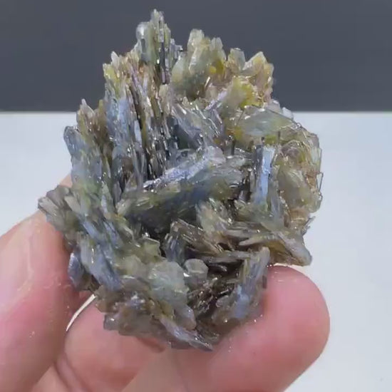 Amazing Piece! Blue Barite Crystals Cluster