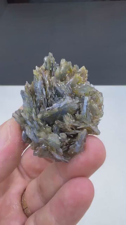 Amazing Piece! Blue Barite Crystals Cluster