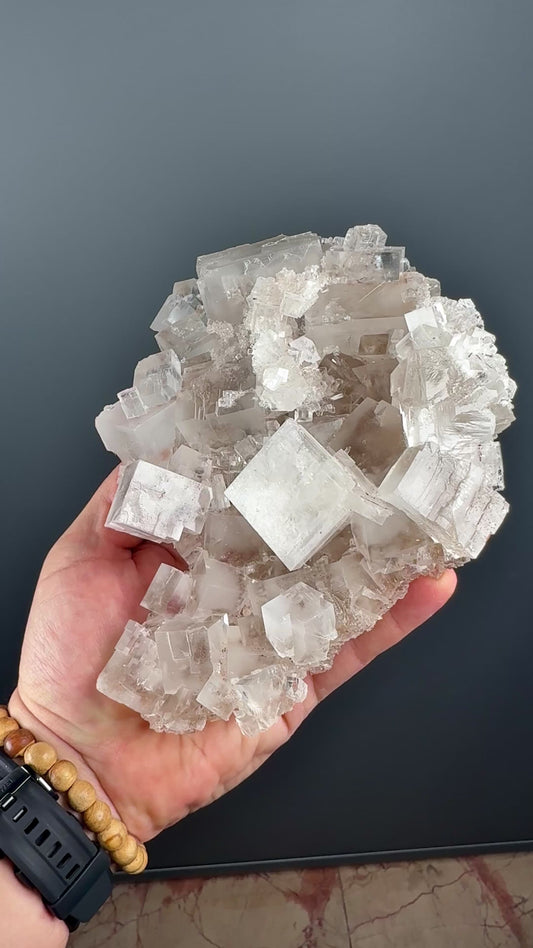 White Halite Crystal