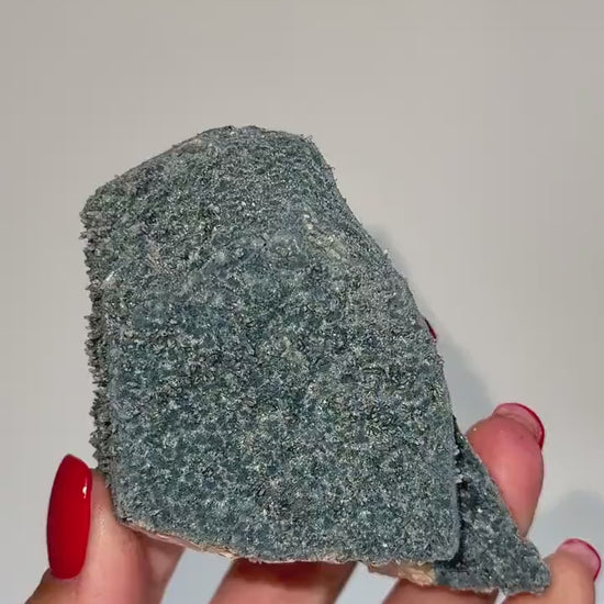 NEW Find , Sparkly Foitite crystal on Feldspar Specimen