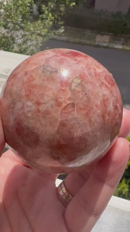 Stone of Joy! Sunstone  Sphere -63 mm