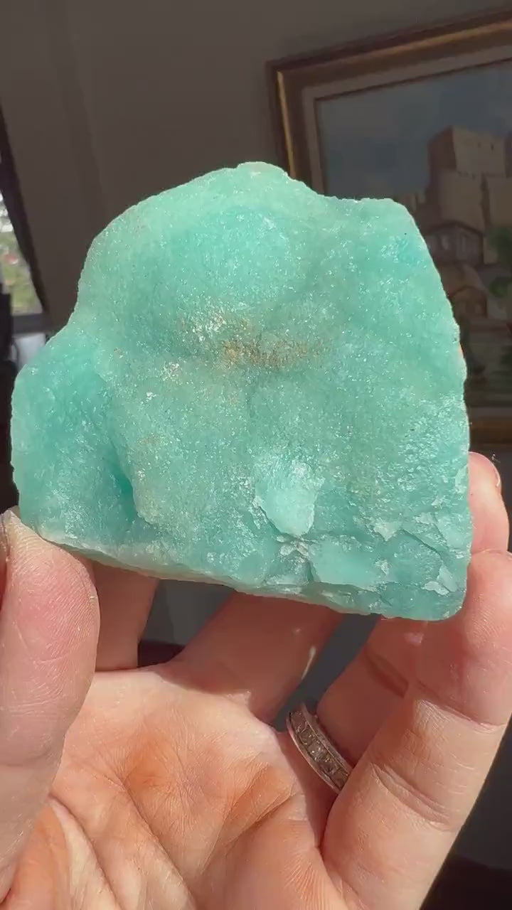 Blue Aragonite Cluster Mineral Specimen