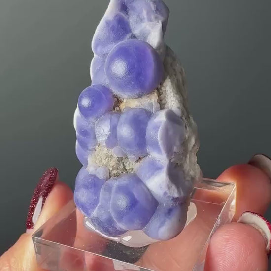 Very Rare! Botryoidal Bluish Purple Fluorite Specimen