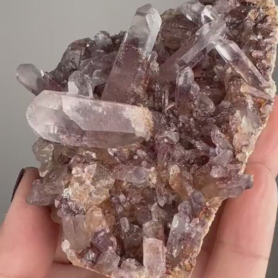 New Arrival!Sunset Phantom Quartz Cluster