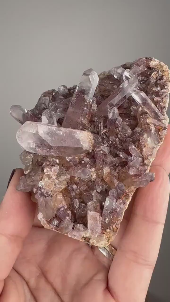 New Arrival!Sunset Phantom Quartz Cluster