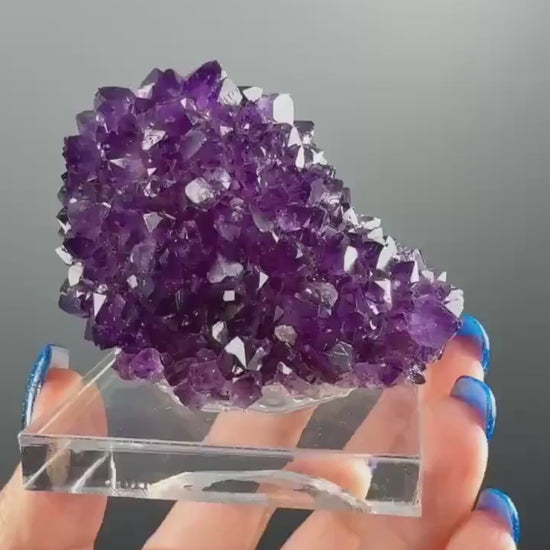 Purple Amethyst Specimen: Rich Color and Crystals from Uruguay