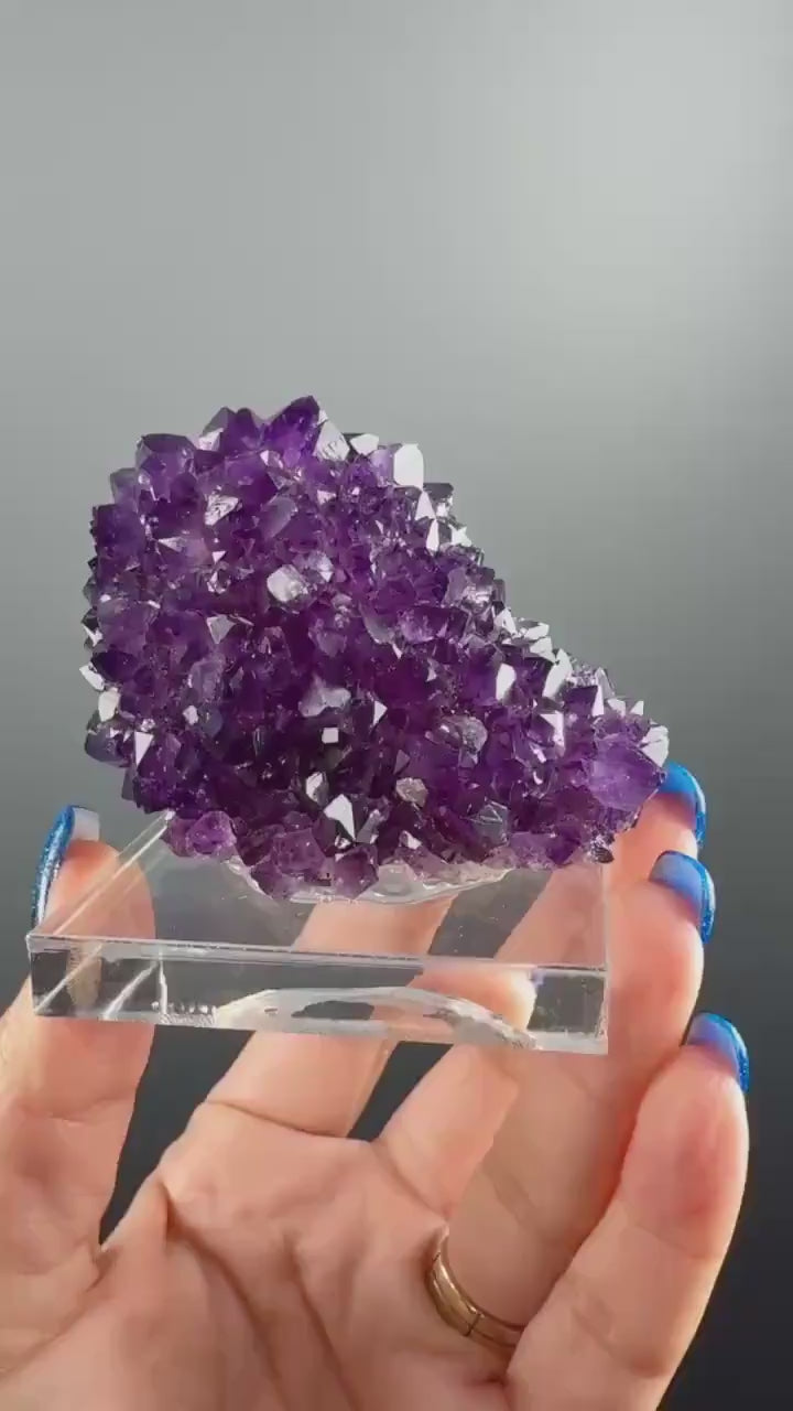 Purple Amethyst Specimen: Rich Color and Crystals from Uruguay