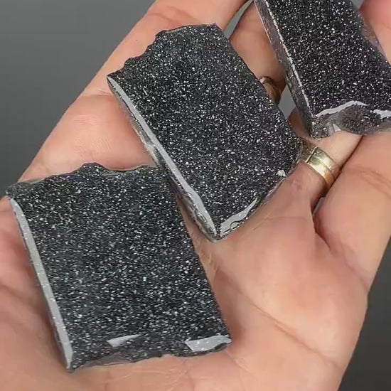 Set of 3 ! Specular Hematite Crystal Slab