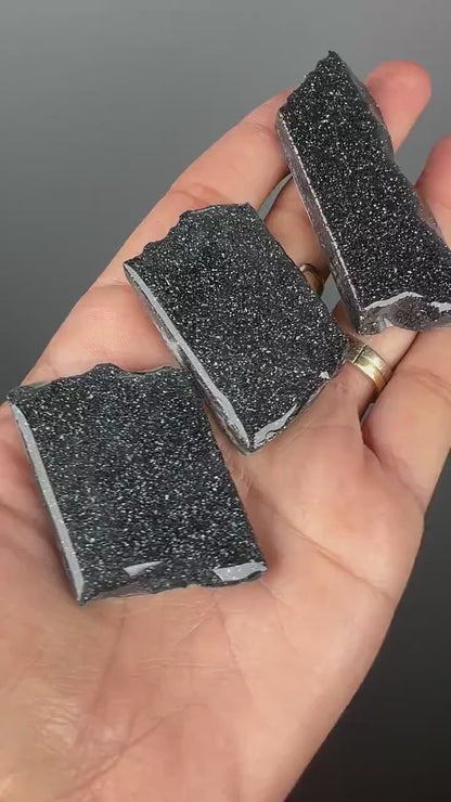 Set of 3 ! Specular Hematite Crystal Slab