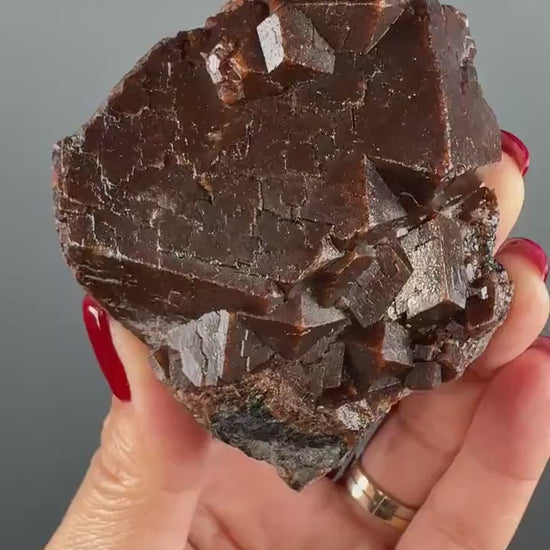 Brown Andradite Garnet Crystal Specimen