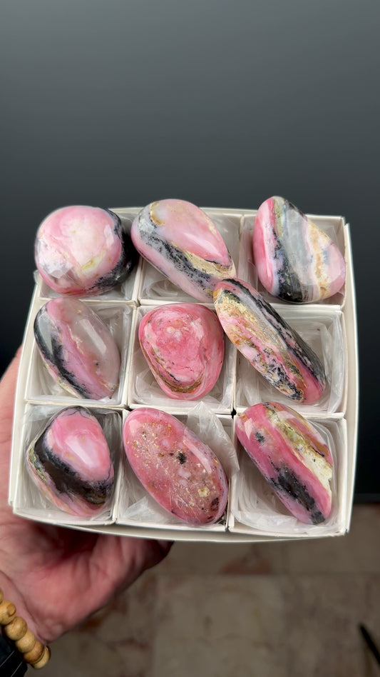 Dendritic Strawberry Opal Crystal Lot