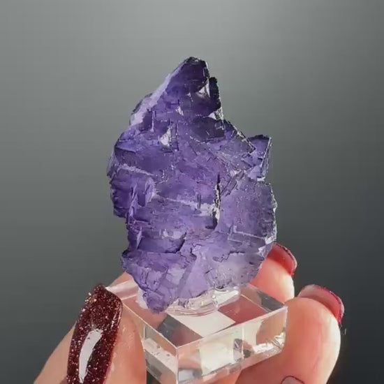 Purple Fluorite Specimen from Tula mine, Muzquiz Mexico