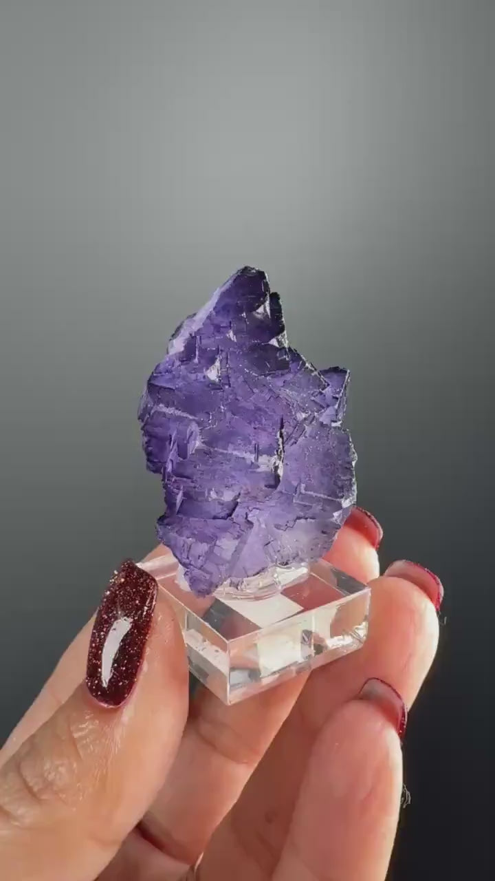 Purple Fluorite Specimen from Tula mine, Muzquiz Mexico