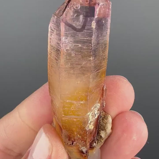 Iron Coated Irisdescent  ENHYDRO Vera Cruz Amethyst from Mexico