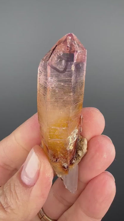 Iron Coated Irisdescent  ENHYDRO Vera Cruz Amethyst from Mexico