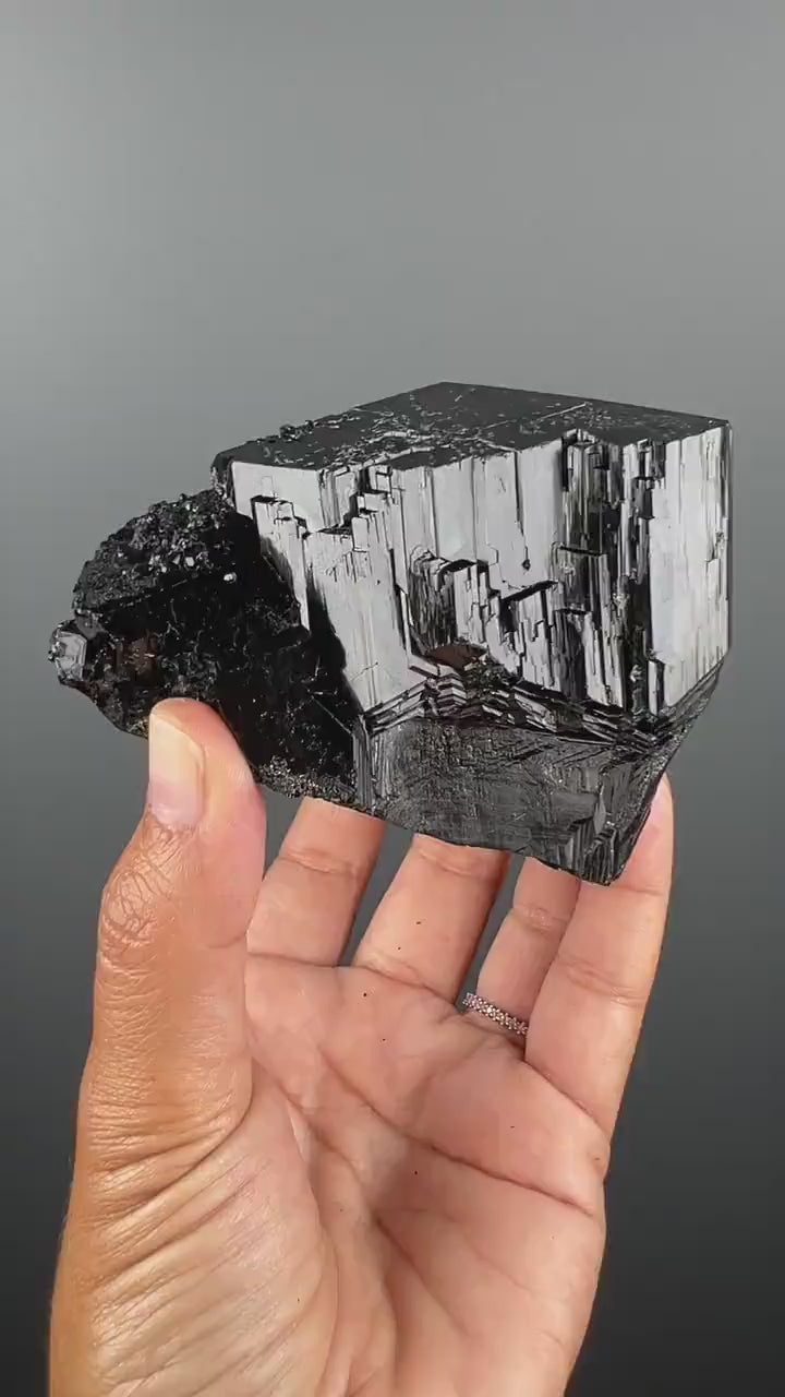 Strong Energy! Large Size Black Tourmaline Crystal