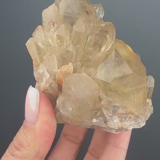 Kundalini Energy! Natural Kundalini Citrine Point,Raw Kundalini Citrine