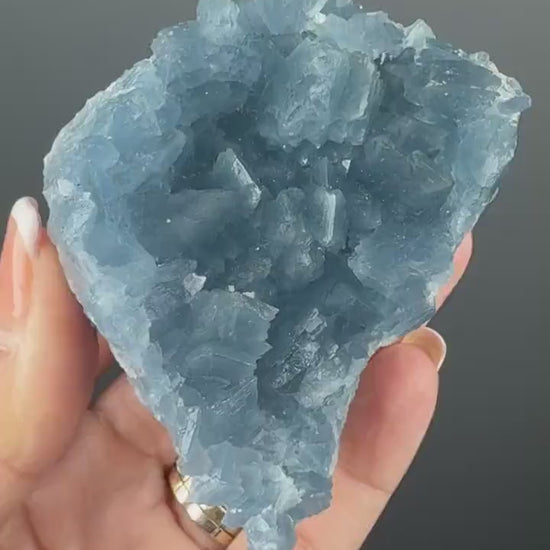 Excellent Color! Sky Blue Celestite (Celestine)  Crystal