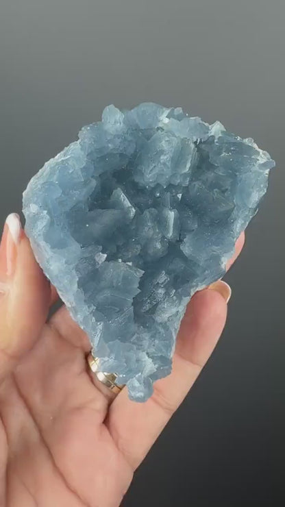 Excellent Color! Sky Blue Celestite (Celestine)  Crystal