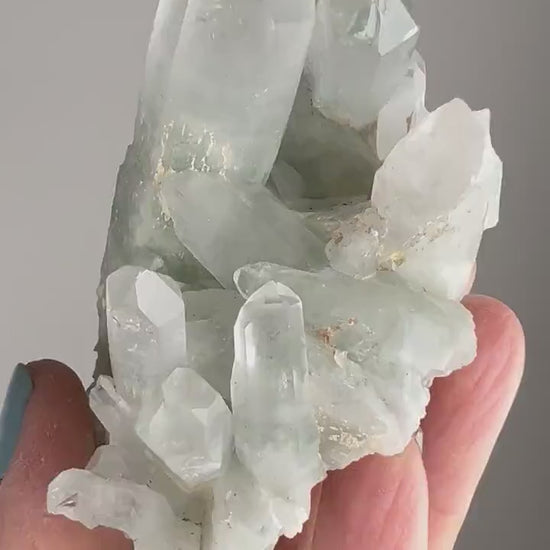 Feel Serenity! Quartz with Green Fuchsite Inclusions Crystal From Brazil