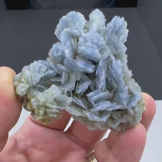 Amazing Color! Blue Barite Crystals Cluster