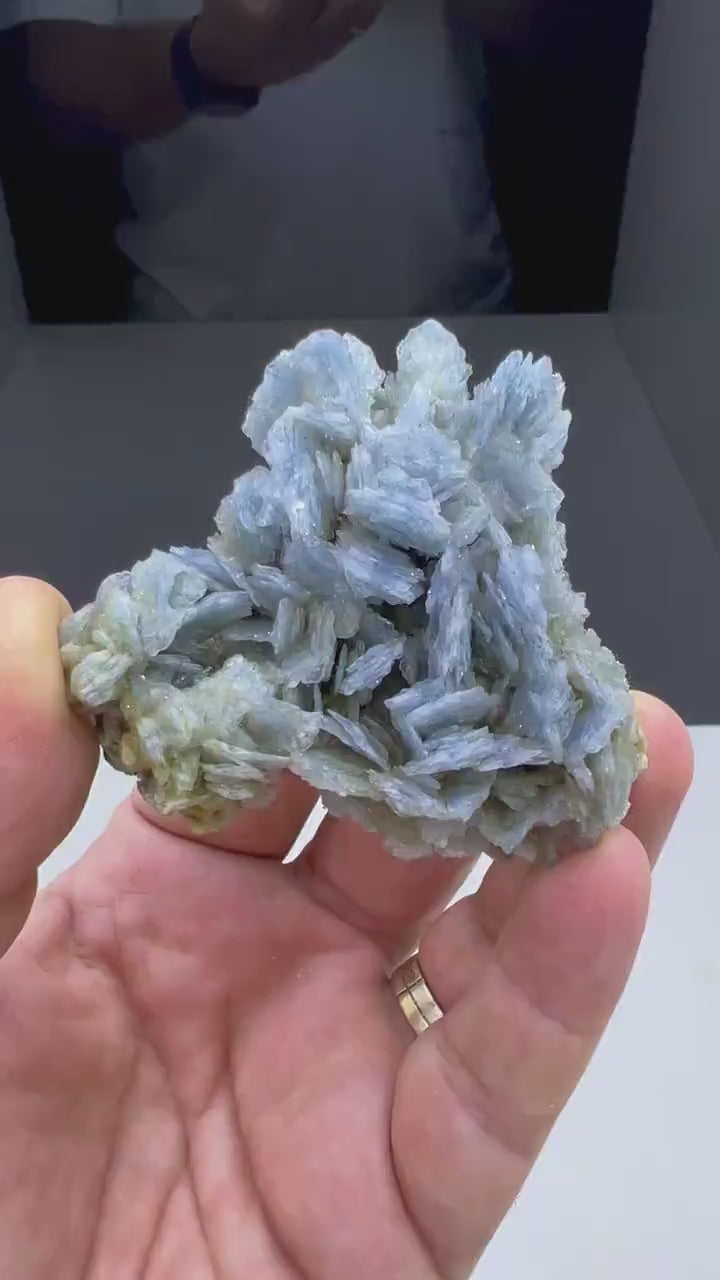 Amazing Color! Blue Barite Crystals Cluster