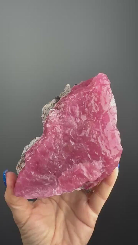 Fascinating Color ! Pink Cobalto Calcite  from Morocco
