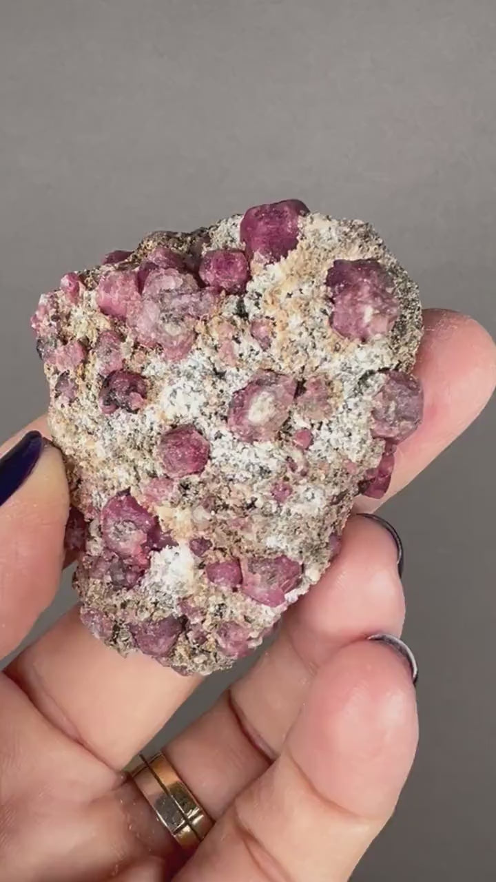 Good Piece!!! Raspberry Garnet Mineral Specimen