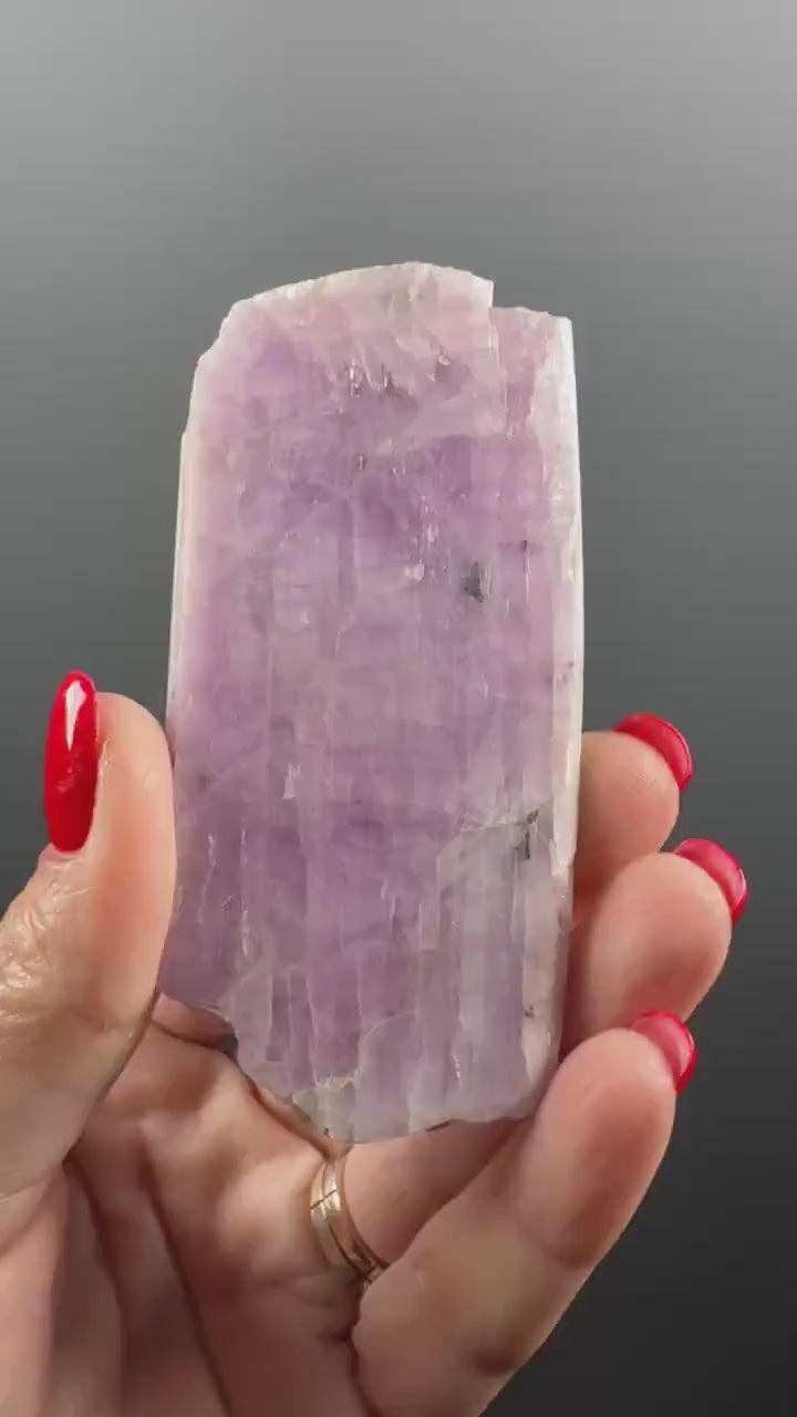Pink Kunzite Crystal Slab