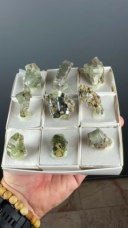 Green Apatite with Muscovite Lot