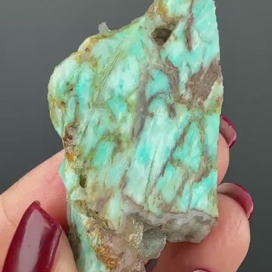 Natural Collawood  (Colla Petrified Wood) with Chrysocolla