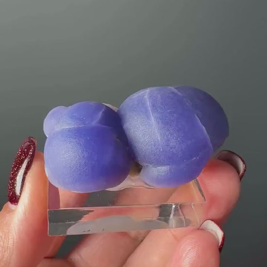 Very Rare! Botryoidal Bluish Purple Fluorite Specimen