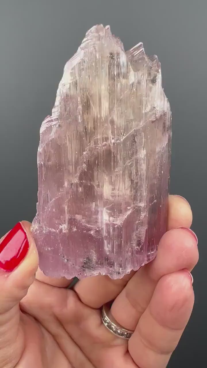 Gemmy Pink Kunzite Crystal from Brazil