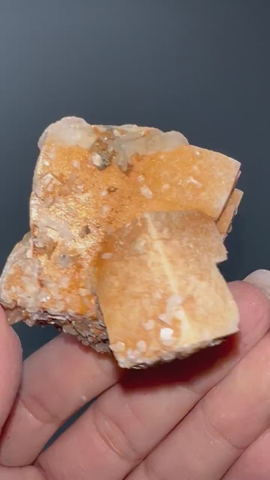 Amazing Pattern! Quartz  on Octahedral Dolomite Crystal
