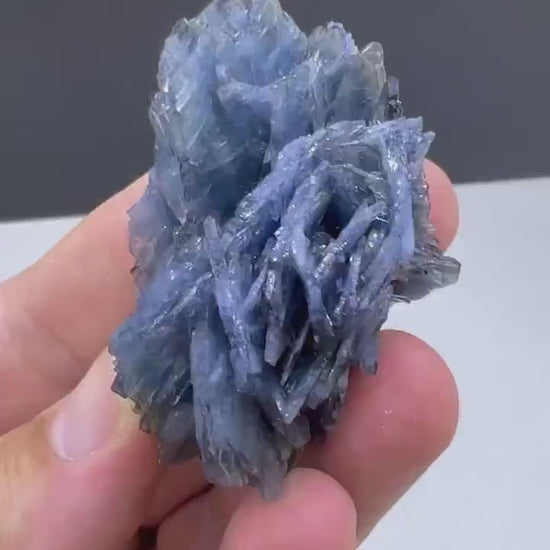 Amazing Color! Blue Barite Crystals Cluster