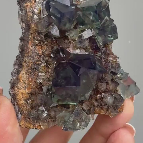 Color Change Green-Purple Fluorite Specimen, Fluorite Crystal