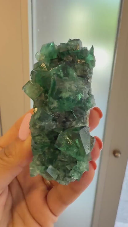 Color Change Green-Purple Fluorite Specimen, Fluorite Crystal
