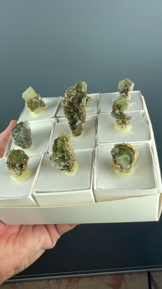 Green Apatite with Muscovite Lot