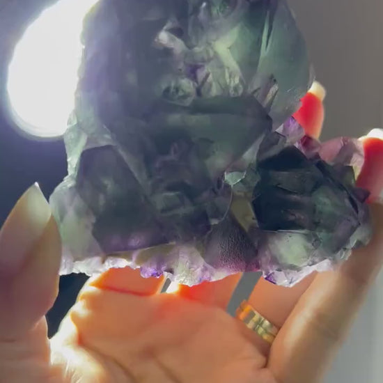 Magical Colors!Octahedral De An Fluorite Specimen, Fluorite Crystal