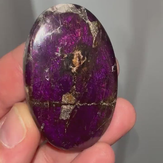 High Grade Purpurite Palm Stone with Amazing Color