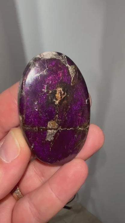 High Grade Purpurite Palm Stone with Amazing Color