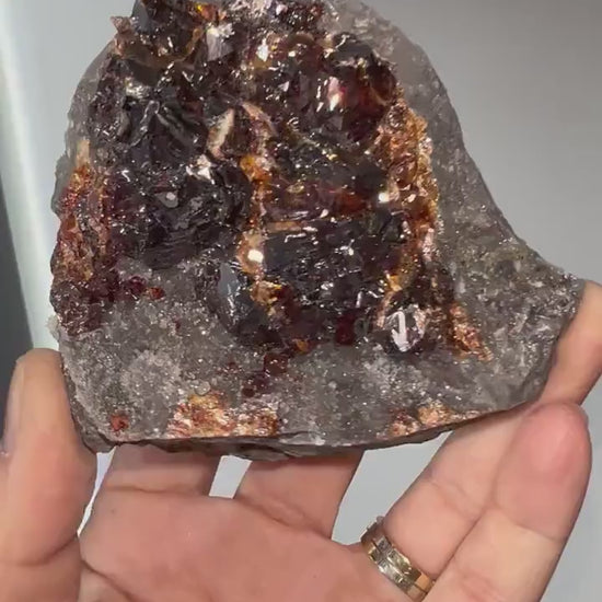 Amazing Color!Natural Red  Color Sphalerite Crystal